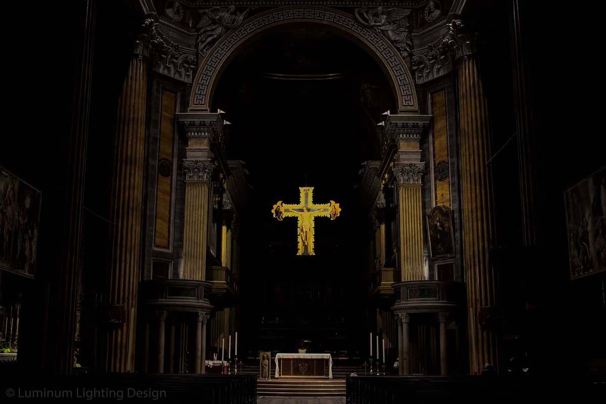 07 Making Of Light Illuminare è Dare Nuovi Valori Cattedrale S Maria Assunta Novara Illuminazione Crocifisso
